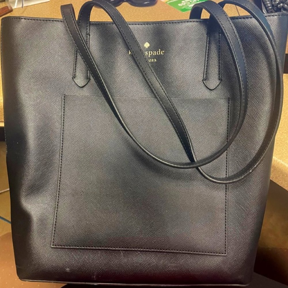 Kate Spade Black Leather Bag and Wallet Bundle